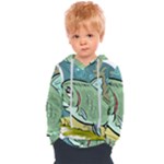 Fish Hook Worm Bait Water Hobby Kids  Overhead Hoodie