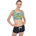 Fish Hook Worm Bait Water Hobby V-Back Sports Bra