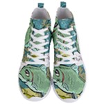 Fish Hook Worm Bait Water Hobby Men s Lightweight High Top Sneakers