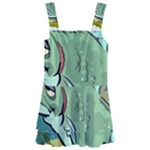 Fish Hook Worm Bait Water Hobby Kids  Layered Skirt Swimsuit