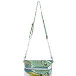 Fish Hook Worm Bait Water Hobby Mini Crossbody Handbag