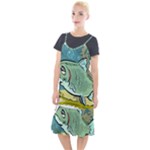 Fish Hook Worm Bait Water Hobby Camis Fishtail Dress