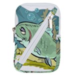 Fish Hook Worm Bait Water Hobby Belt Pouch Bag (Large)