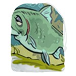 Fish Hook Worm Bait Water Hobby Drawstring Pouch (3XL)