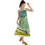 Fish Hook Worm Bait Water Hobby Summer Maxi Dress