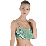Fish Hook Worm Bait Water Hobby Layered Top Bikini Top 