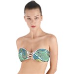 Fish Hook Worm Bait Water Hobby Twist Bandeau Bikini Top