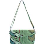 Fish Hook Worm Bait Water Hobby Removable Strap Clutch Bag