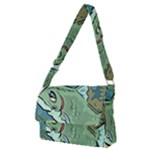 Fish Hook Worm Bait Water Hobby Full Print Messenger Bag (M)
