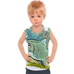 Fish Hook Worm Bait Water Hobby Kids  Sport Tank Top