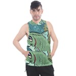 Fish Hook Worm Bait Water Hobby Men s Sleeveless Hoodie