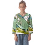 Fish Hook Worm Bait Water Hobby Kids  Sailor Shirt