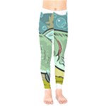 Fish Hook Worm Bait Water Hobby Kids  Classic Winter Leggings