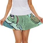 Fish Hook Worm Bait Water Hobby Women s Skort