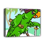 Parrot Hat Cartoon Captain Deluxe Canvas 16  x 12  (Stretched) 