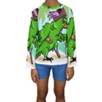 Parrot Hat Cartoon Captain Kids  Long Sleeve Swimwear