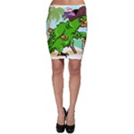 Parrot Hat Cartoon Captain Bodycon Skirt