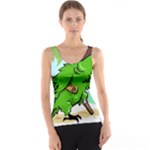 Parrot Hat Cartoon Captain Women s Basic Tank Top