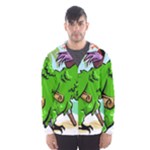 Parrot Hat Cartoon Captain Men s Hooded Windbreaker