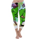 Parrot Hat Cartoon Captain Capri Winter Leggings 