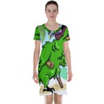 Parrot Hat Cartoon Captain Short Sleeve Nightdress