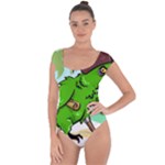 Parrot Hat Cartoon Captain Short Sleeve Leotard 