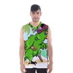 Parrot Hat Cartoon Captain Men s Basketball Tank Top