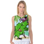 Parrot Hat Cartoon Captain Women s Basketball Tank Top