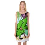 Parrot Hat Cartoon Captain Sleeveless Satin Nightdress