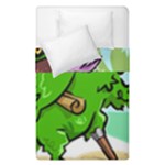 Parrot Hat Cartoon Captain Duvet Cover Double Side (Single Size)