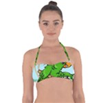 Parrot Hat Cartoon Captain Tie Back Bikini Top