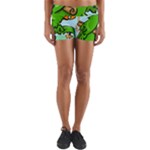 Parrot Hat Cartoon Captain Yoga Shorts