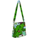 Parrot Hat Cartoon Captain Zipper Messenger Bag