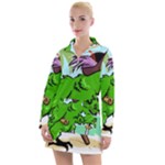 Parrot Hat Cartoon Captain Women s Long Sleeve Casual Dress