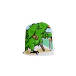Parrot Hat Cartoon Captain Drawstring Pouch (XS)