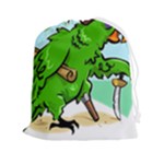 Parrot Hat Cartoon Captain Drawstring Pouch (2XL)