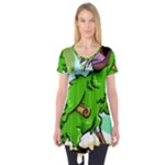 Parrot Hat Cartoon Captain Short Sleeve Tunic 