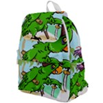 Parrot Hat Cartoon Captain Top Flap Backpack