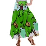 Parrot Hat Cartoon Captain Women s Satin Palazzo Pants
