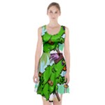 Parrot Hat Cartoon Captain Racerback Midi Dress