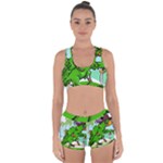 Parrot Hat Cartoon Captain Racerback Boyleg Bikini Set