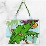 Parrot Hat Cartoon Captain Medium Tote Bag