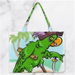 Parrot Hat Cartoon Captain Zipper Medium Tote Bag