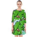 Parrot Hat Cartoon Captain Smock Dress