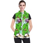 Parrot Hat Cartoon Captain Women s Puffer Vest