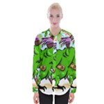 Parrot Hat Cartoon Captain Womens Long Sleeve Shirt