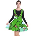 Parrot Hat Cartoon Captain Plunge Pinafore Dress