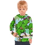 Parrot Hat Cartoon Captain Kids  Hooded Pullover