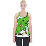 Parrot Hat Cartoon Captain Piece Up Tank Top