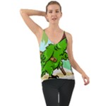 Parrot Hat Cartoon Captain Chiffon Cami